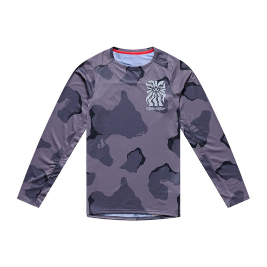 TROY LEE DESIGNS SKYLINE PRO FLOW CAMO Langarmshirt Carbon
