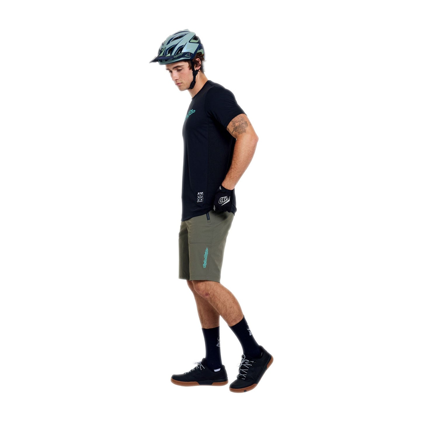 TROY LEE DESIGNS SKYLINE TRAIL Shorts mit Liner Mono Khaki