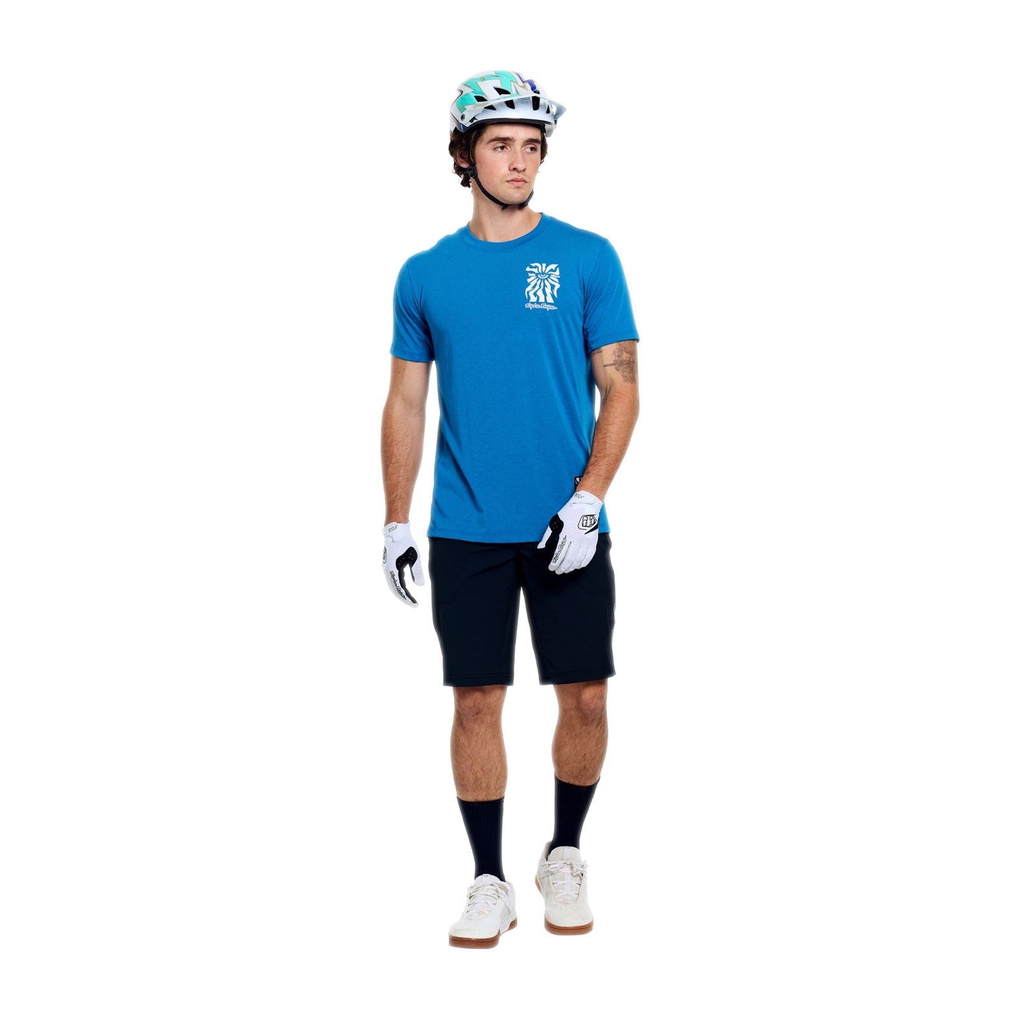 TROY LEE DESIGNS SKYLINE RIDE ONE EYE AERO Trikot Kurzarm Blau