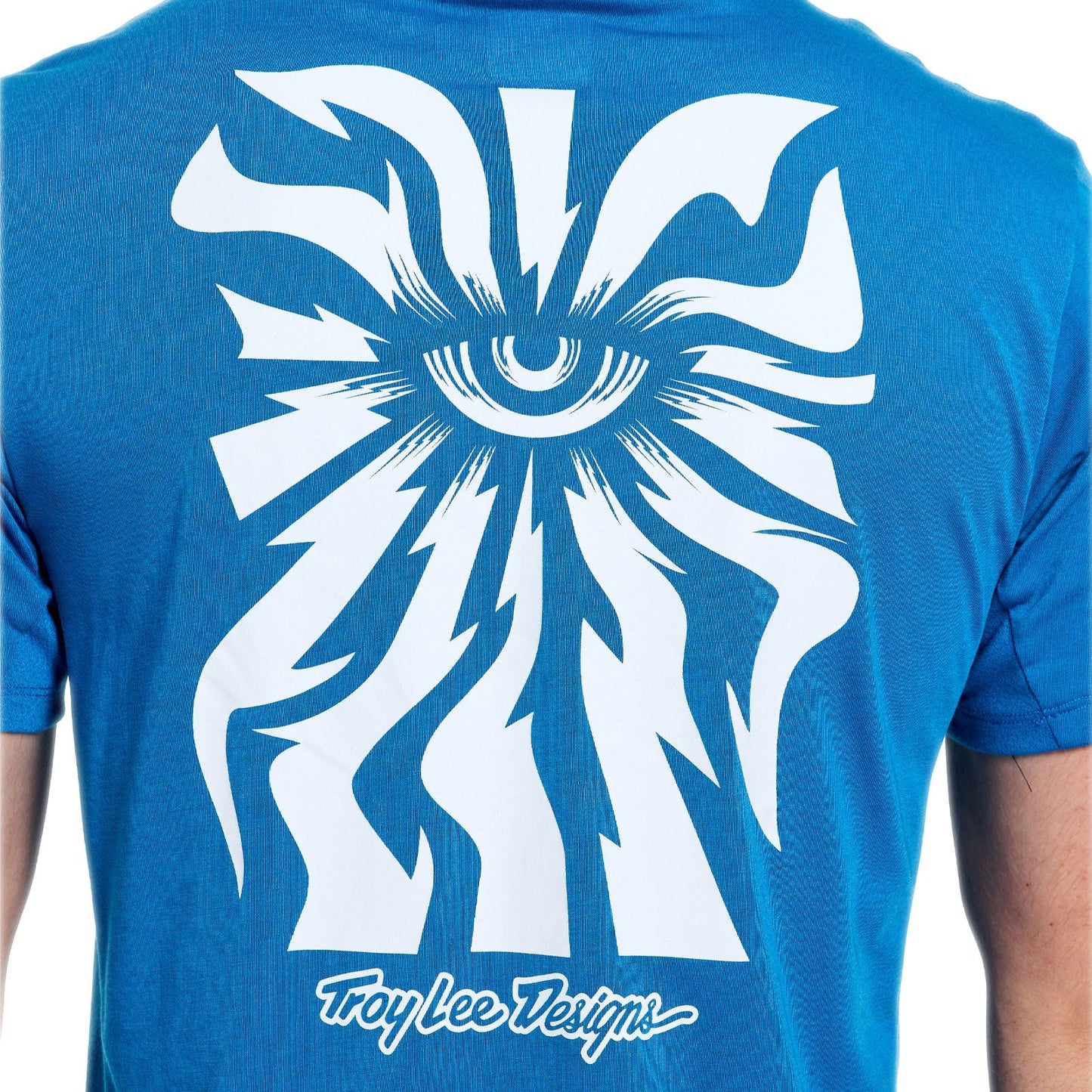 TROY LEE DESIGNS SKYLINE RIDE ONE EYE AERO Trikot Kurzarm Blau
