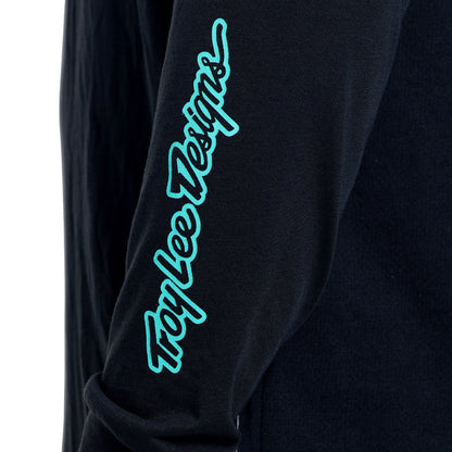 Trikot TROY LEE DESIGNS SKYLINE RIDE SIGNATURE Lange Ärmel Schwarz/Türkis
