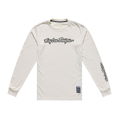 Trikot TROY LEE DESIGNS SKYLINE RIDE SIGNATURE Lange Ärmel Pumice