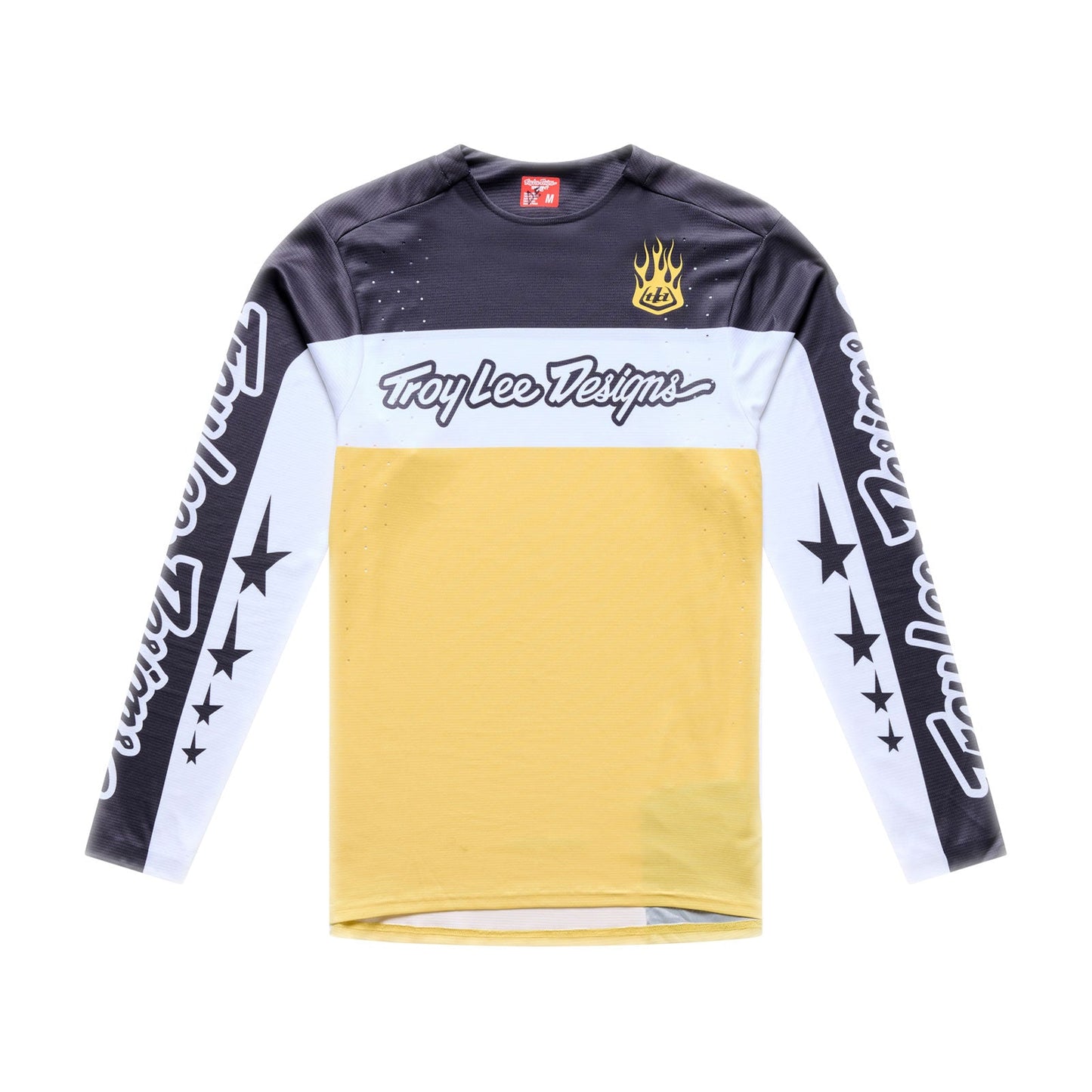 TROY LEE DESIGNS SPRINT PRO YO MOTO Trikot Langarm Schwarz/Gelb