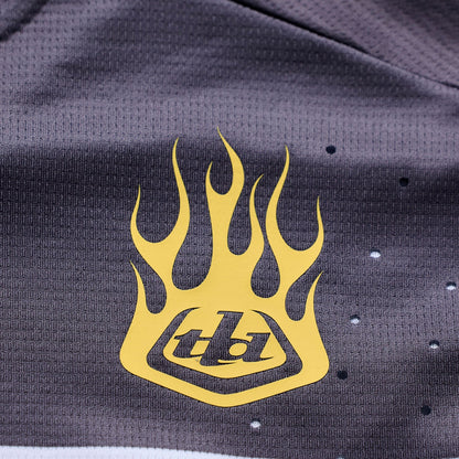 Trikot TROY LEE DESIGNS SPRINT PRO YO MOTO Langarm Schwarz/Gelb