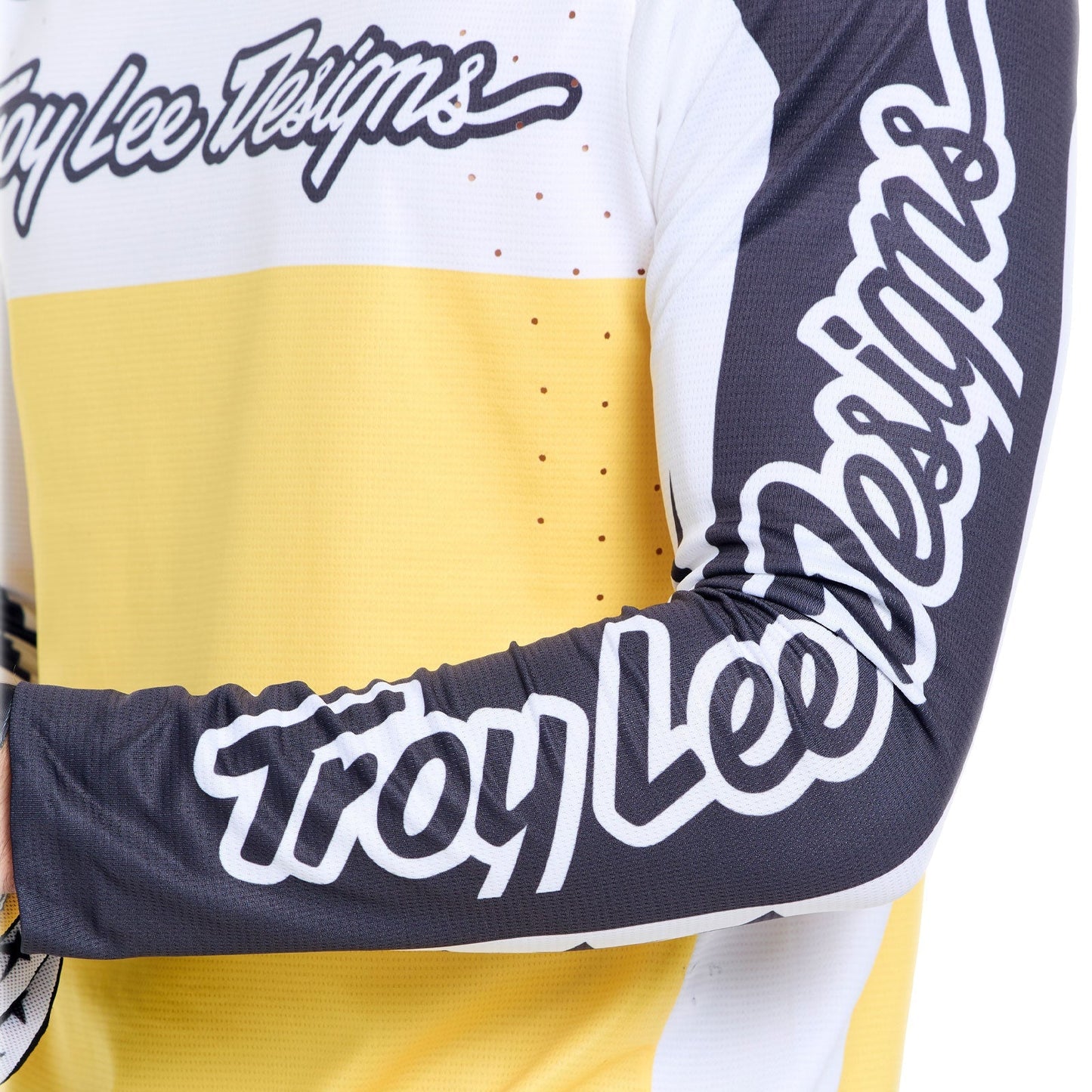 TROY LEE DESIGNS SPRINT PRO YO MOTO Trikot Langarm Schwarz/Gelb