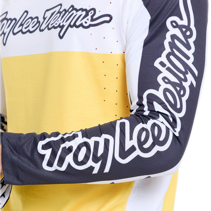 Trikot TROY LEE DESIGNS SPRINT PRO YO MOTO Langarm Schwarz/Gelb
