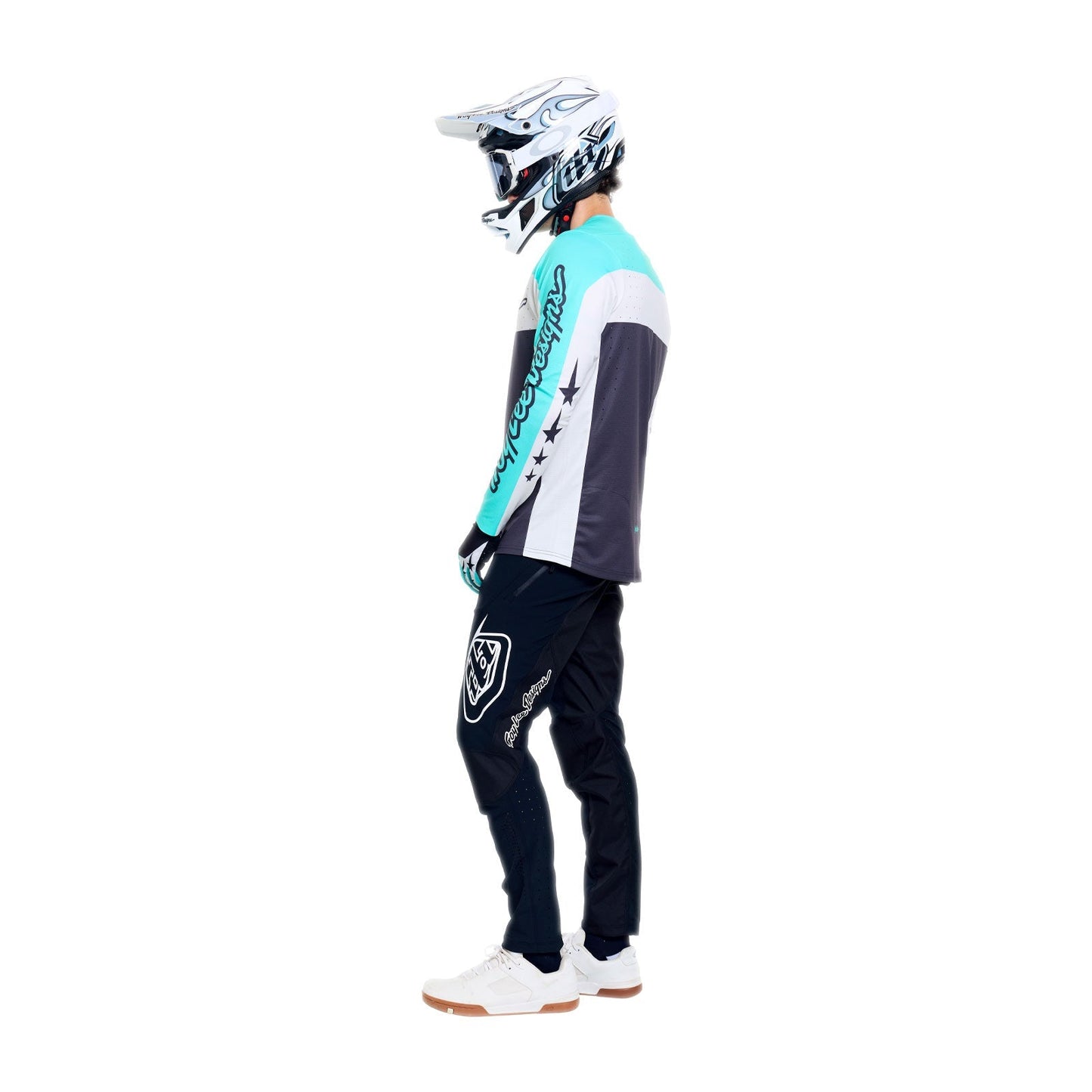 TROY LEE DESIGNS SPRINT PRO YO MOTO Trikot Langarm Schwarz/Blau