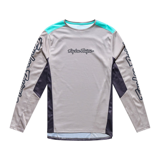 TROY LEE DESIGNS STAGE SIGNATURE Langarmtrikot Grau/Blau