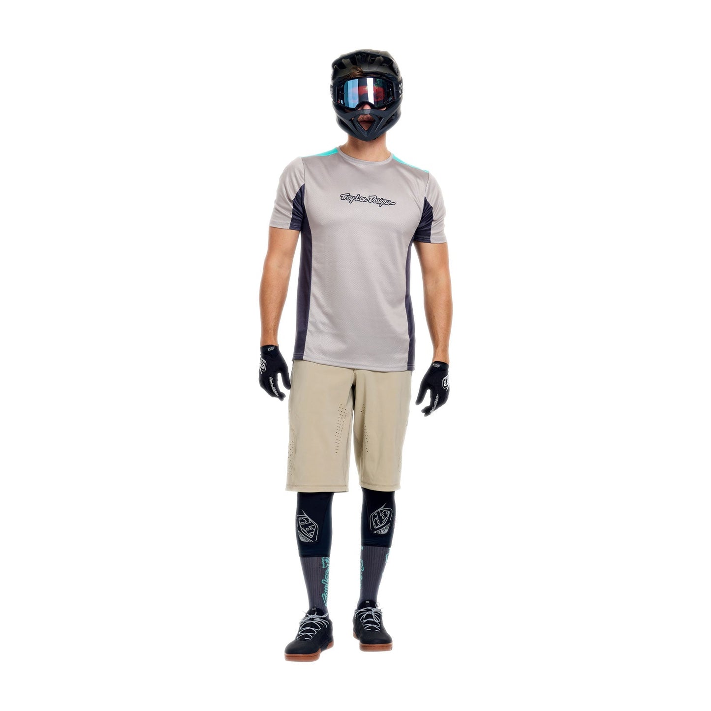 TROY LEE DESIGNS STAGE SIGNATURE Trikot Kurzarm Grau/Blau