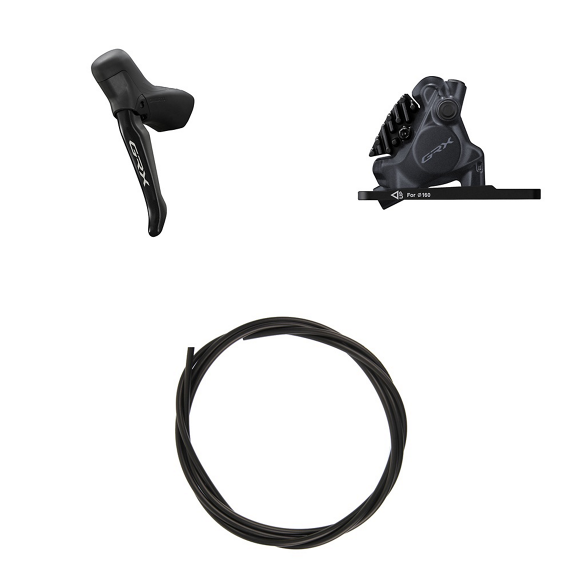 Linker Hebel und Bremssattel vorne SHIMANO GRX 717 Mono