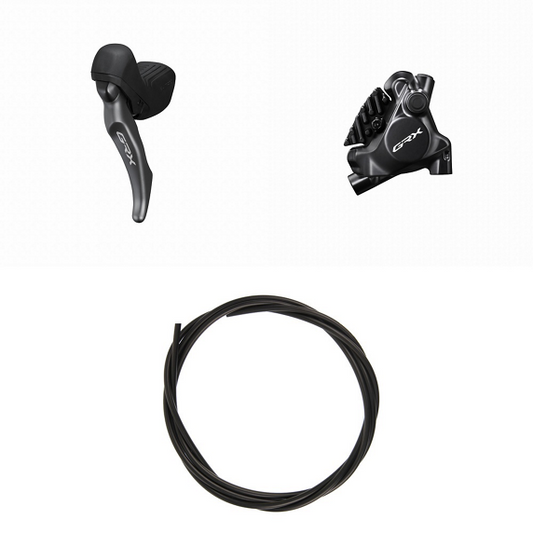 Linker Mono-Hebel und vorderer Bremssattel SHIMANO GRX ST-RX820-LA + BR-RX820 Flat Mount