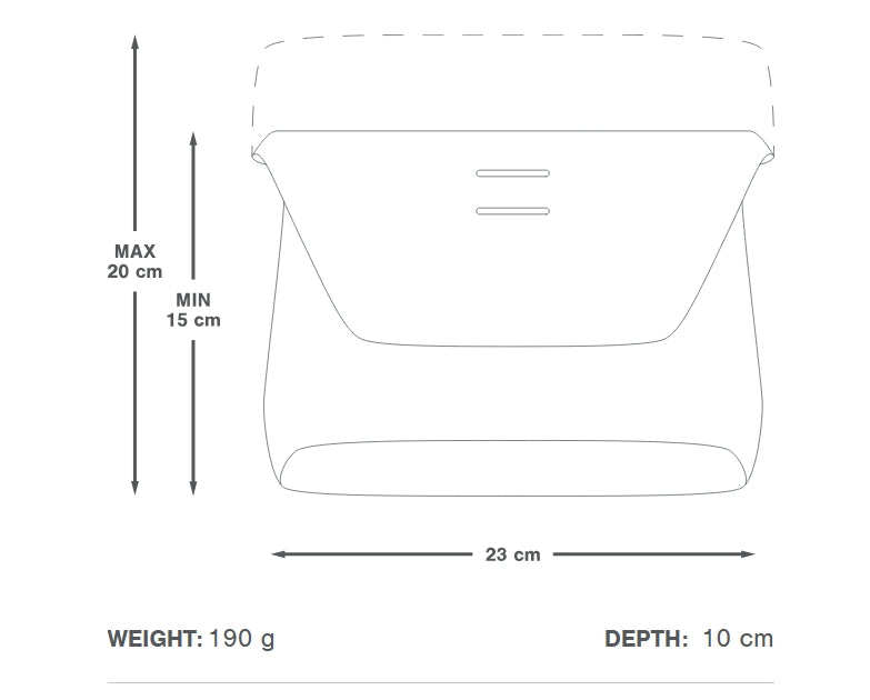 Lenkertasche APIDURA RACING HANDLEBAR PACK 2 L Schwarz