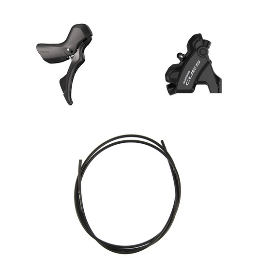 Bremshebel rechts und Bremssattel hinten SHIMANO CUES U6030 10/11-fach Flatmount ohne Scheibe