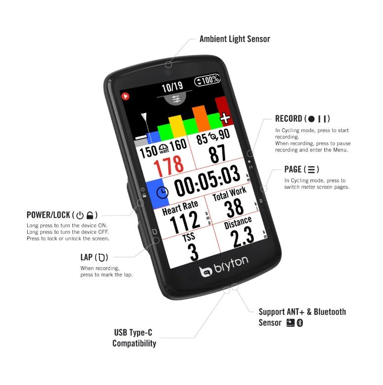 GPS BRYTON RIDER S810E