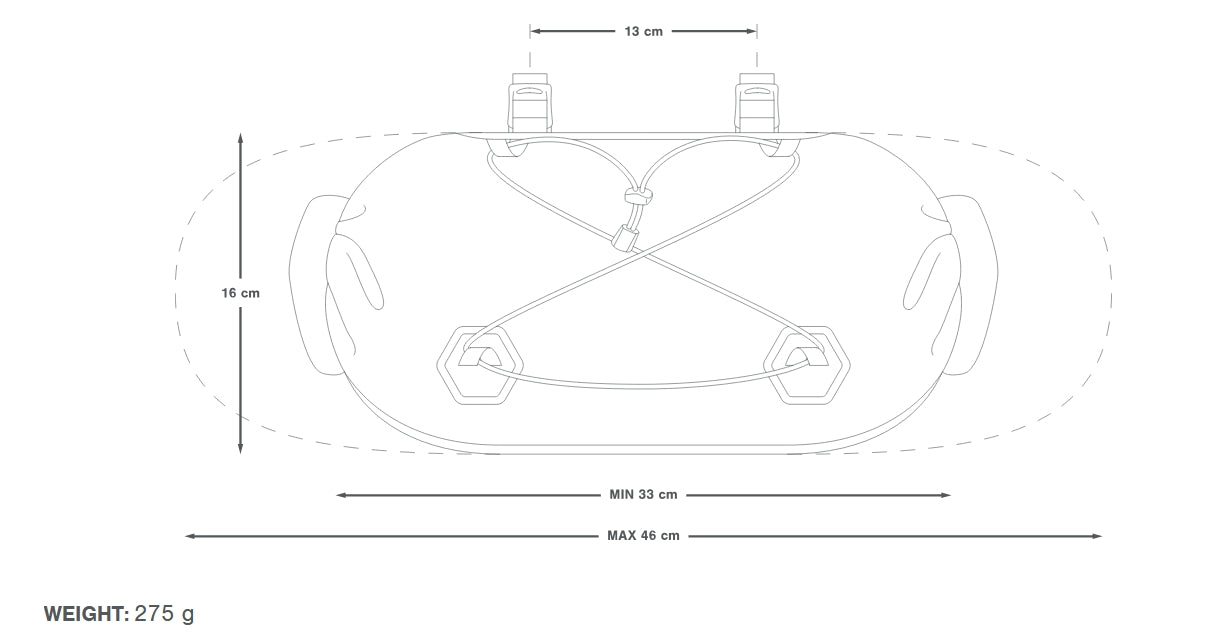 Lenkertasche APIDURA EXPEDITION HANDLEBAR PACK 14 L Schwarz