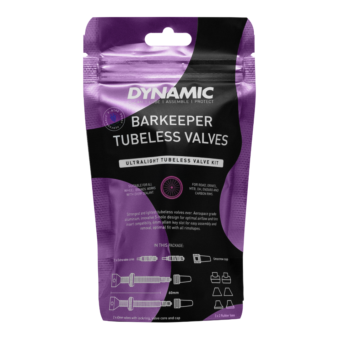 Verpackung der DYNAMIC BARKEEPER Tubeless-Ventile