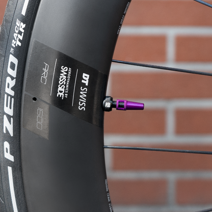 DYNAMIC BARKEEPER Tubeless-Ventil, auf einer Felge montiert