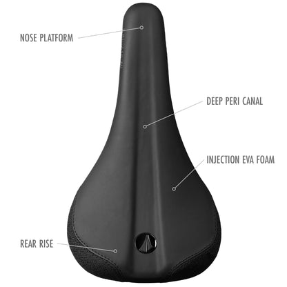 Sattel SDG BEL-AIR V3 Lux-Alloy-Schienen Schwarz