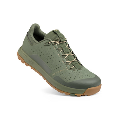 CRANKBROTHERS MALLET TRAIL SPEED LACE CLIP MTB-Schuhe in Grün/Sand — Dreiviertelansicht