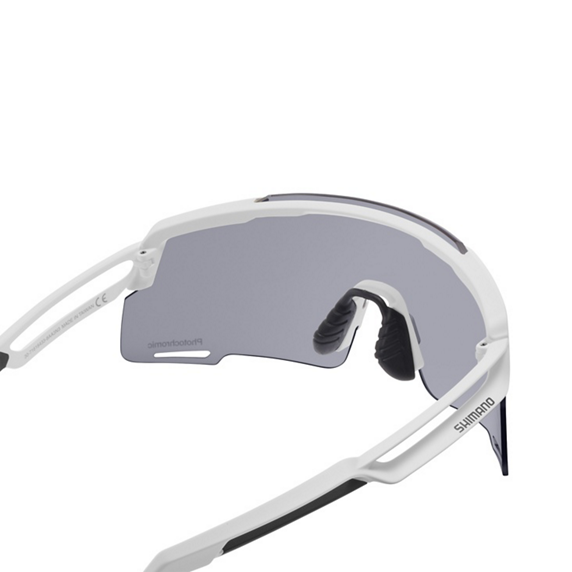 SHIMANO EQUINOX 4 CE-EQNX5 Brille Weiß Matt Photochromatisches Glas Grau