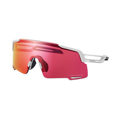 Brille SHIMANO EQUINOX 4 CE-EQNX5 Weiß Matt Glas Ridescape Road