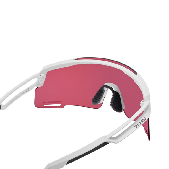 Brille SHIMANO EQUINOX 4 CE-EQNX5 Weiß Matt Glas Ridescape Road