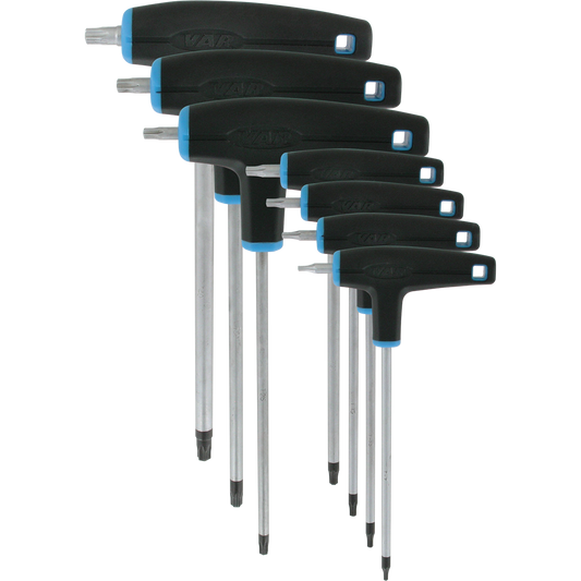 Satz von 7 Torx-Schlüsseln in T-Form VAR CL-18200-07/40