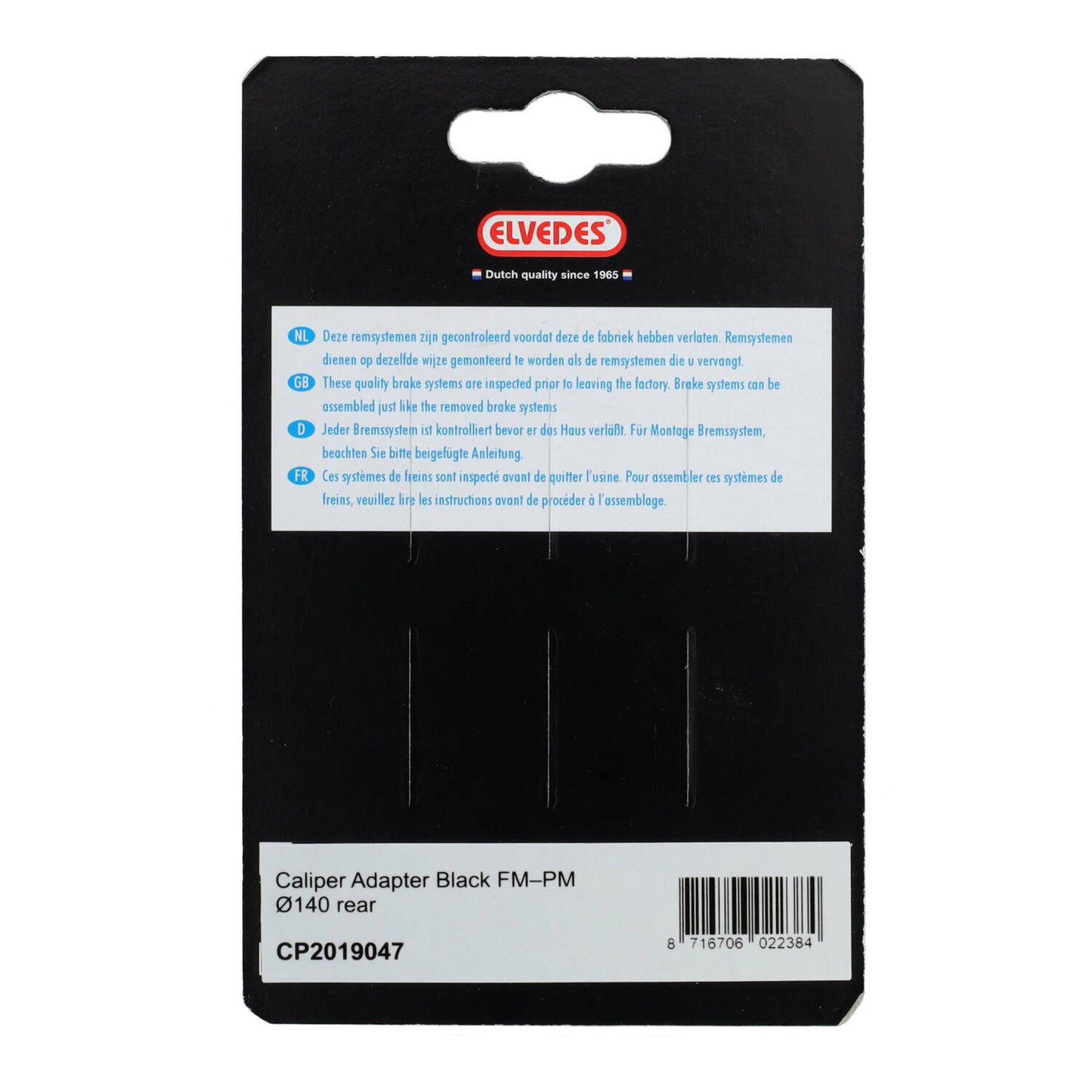 ELVEDES FM/PM 140m Hinterer Bremssattel-Adapter