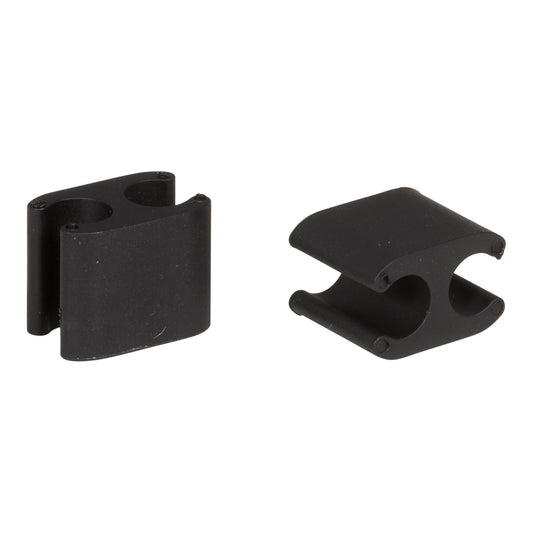 10er-Set ELVEDES Kabel Clips Duo Black 5mm/2.5mm DI2