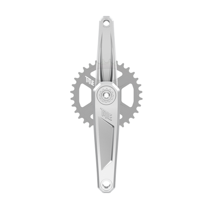 Kurbeln Title CR1 chrom 160 mm, Vorderansicht (Kettenblatt nicht enthalten)
