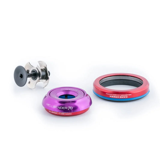 Integrierter konischer Steuersatz CANE CREEK Hellbender 70 Lite 1"1/8-1.5" IS42/IS52 Violett