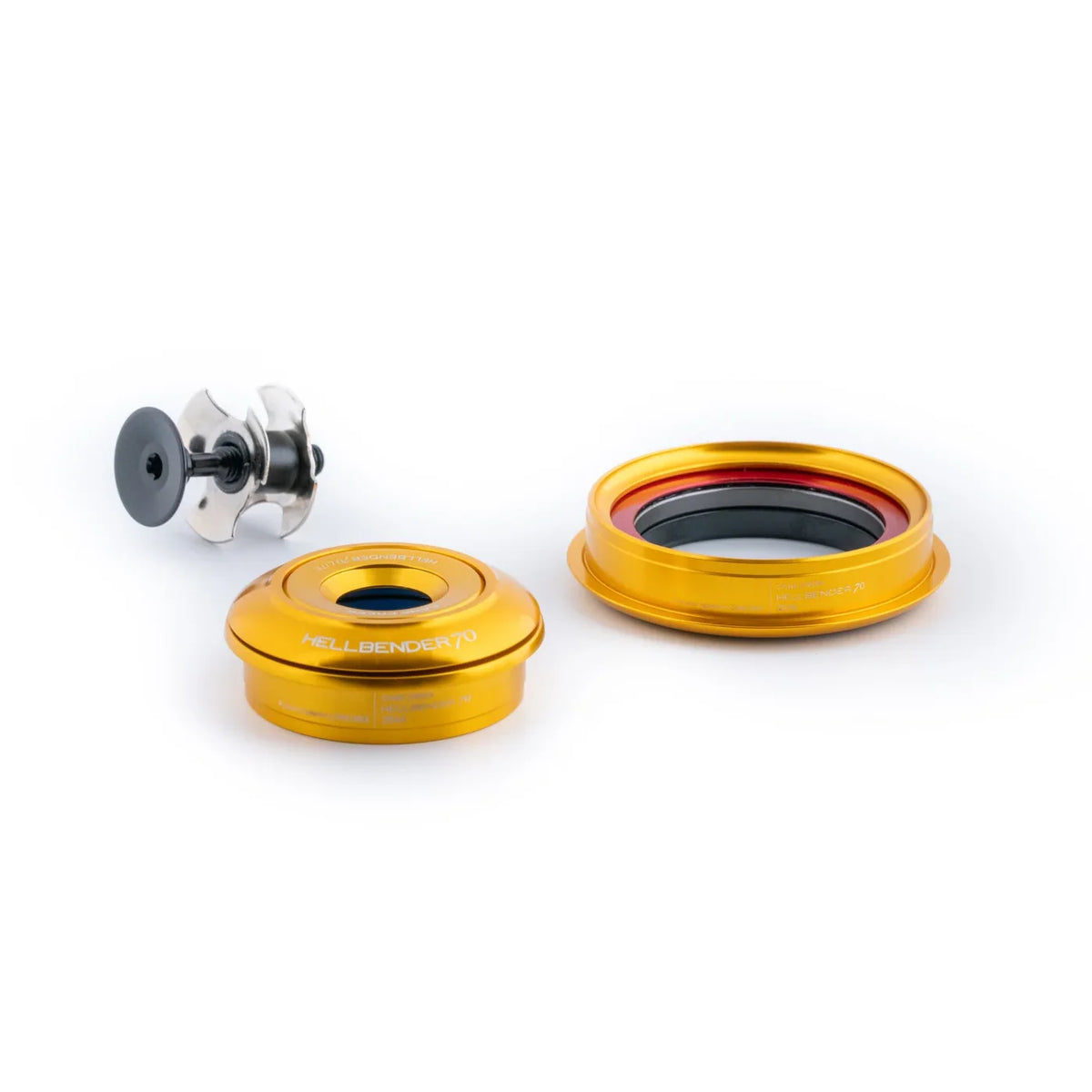 Integrierter konischer Steuersatz CANE CREEK Hellbender 70 Lite 1"1/8-1.5" IS42/IS52 Gold