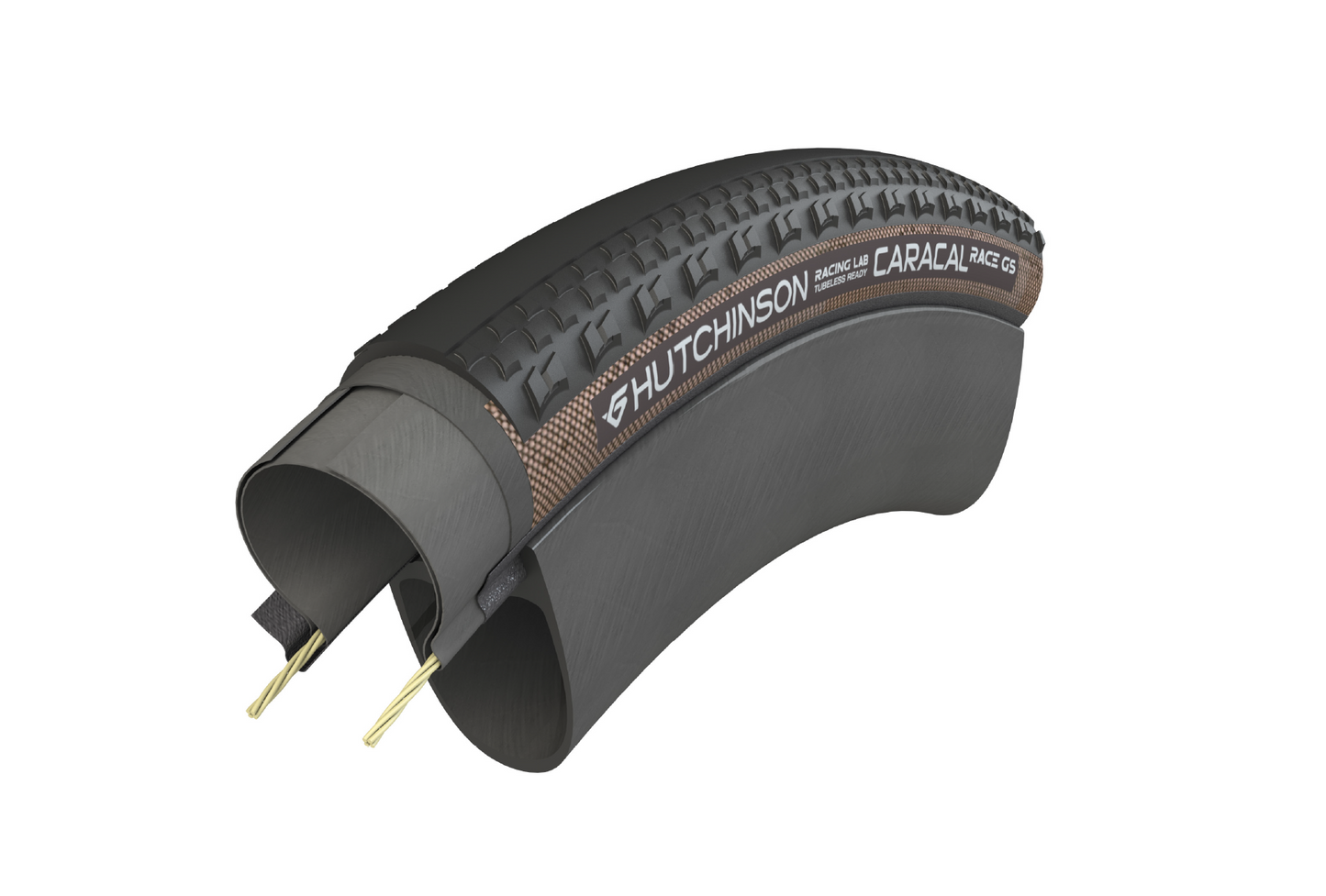 Reifen HUTCHINSON CARACAL RACE GS 700x40c Tubeless Ready Grau