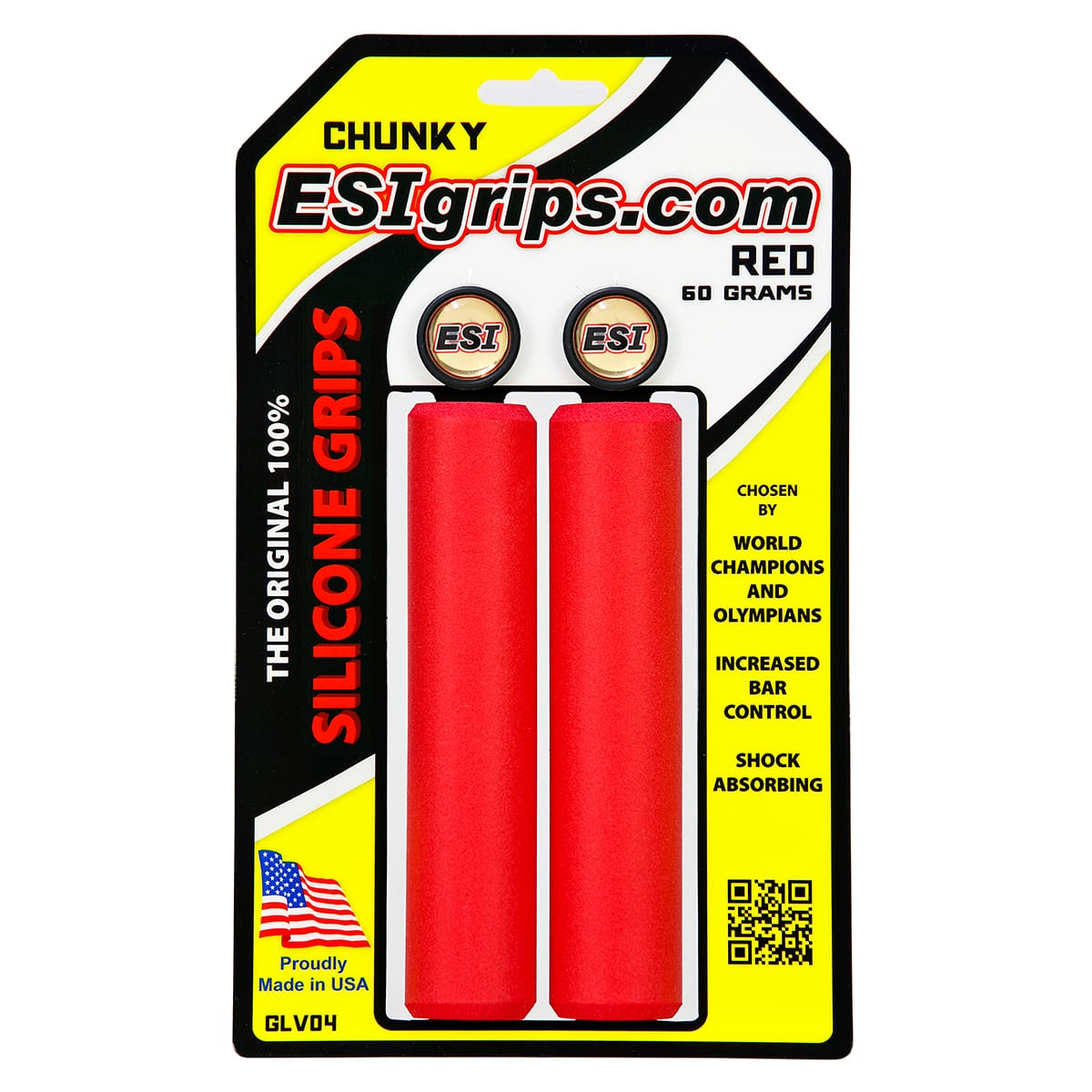 ESI CHUNKY Grips 130 mm Rot