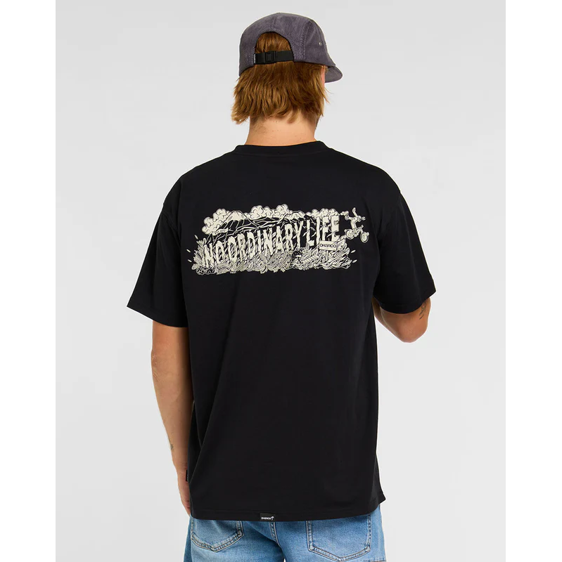 T-Shirt DHARCO COTTON KENTARO Kurzarm Schwarz