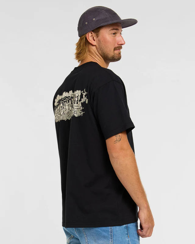 T-Shirt DHARCO COTTON KENTARO Kurzarm Schwarz