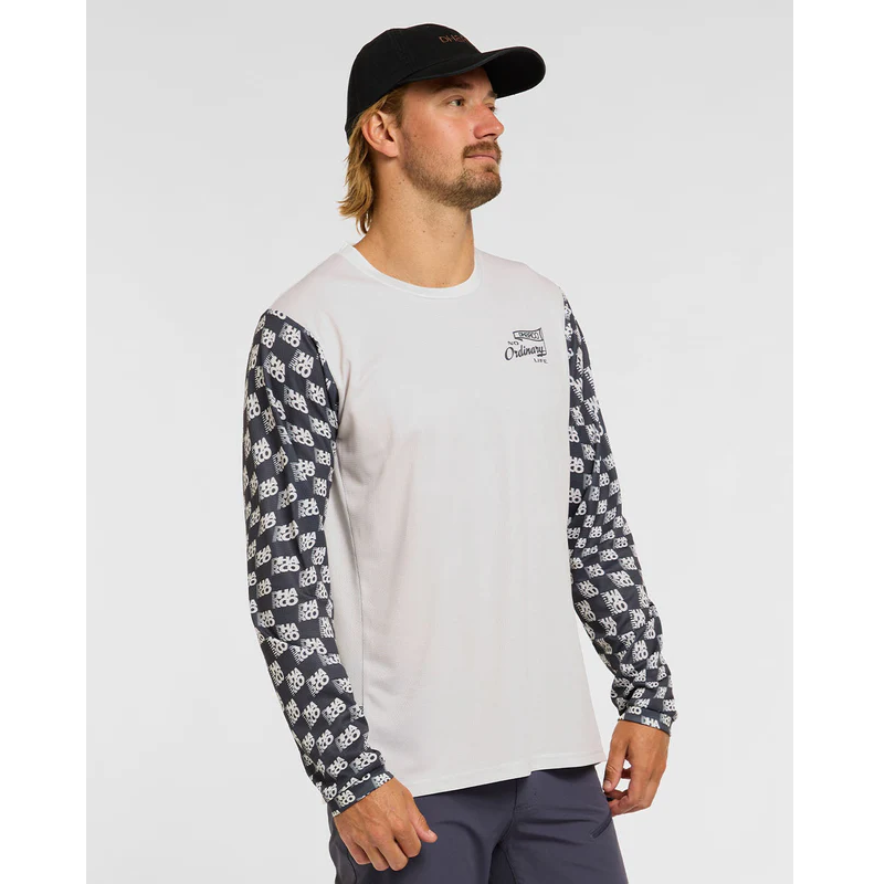 DHARCO GRAVITY OFFSET Trikot Langarm Weiß/Schwarz