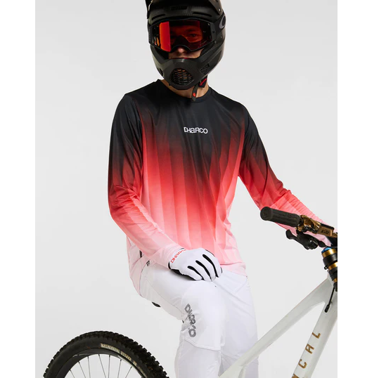 DHARCO RACE PRISM Trikot Langarm Rot