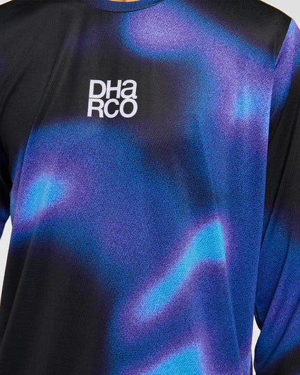 DHARCO RACE VORTEX Trikot Langarm Schwarz/Violett