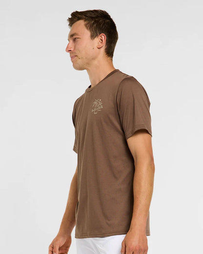 Trikot DHARCO TECH TEE HUSK Kurzarm Braun