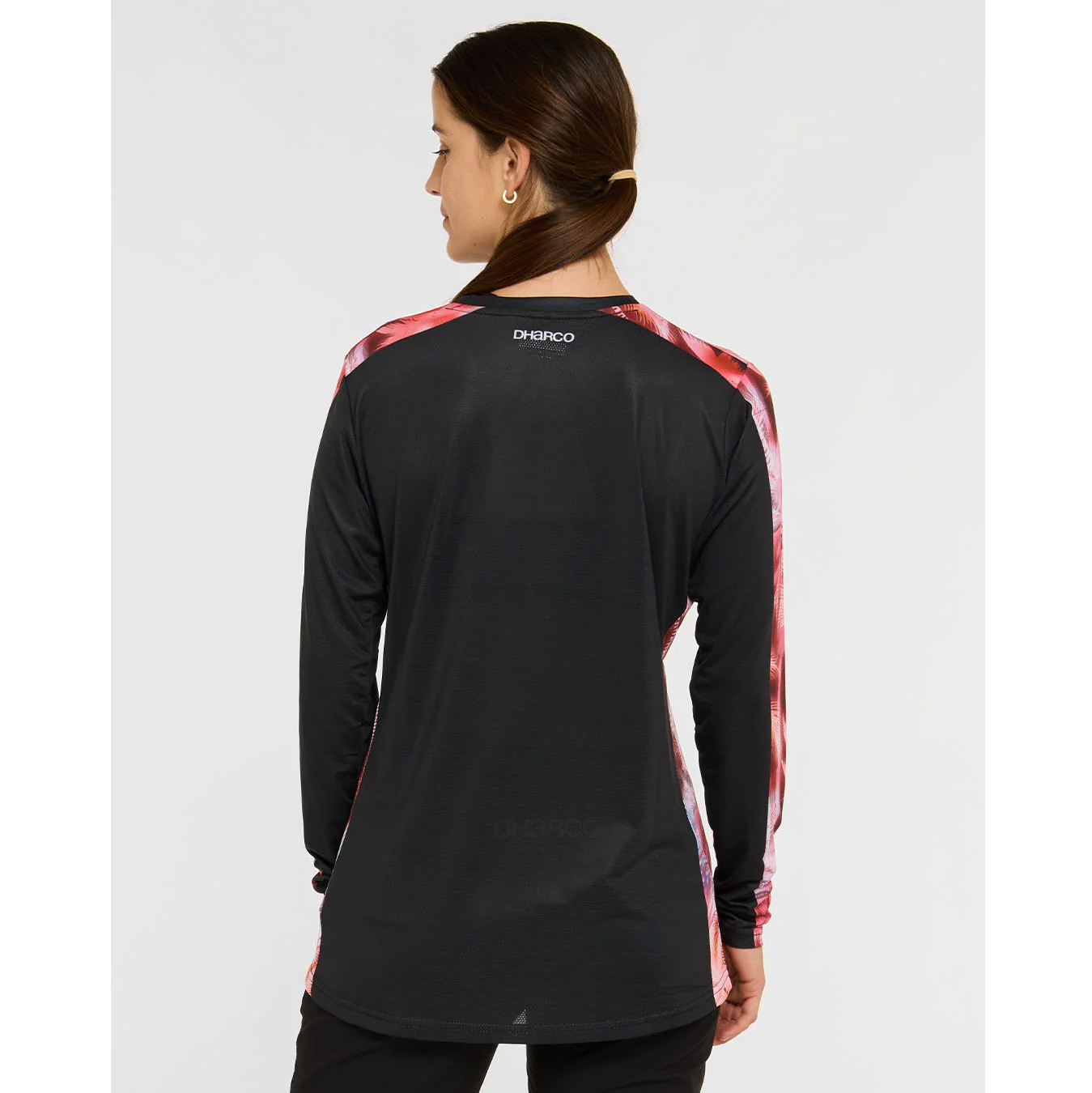 DHARCO RACE NEBULA Langarmtrikot Women Schwarz/Pink