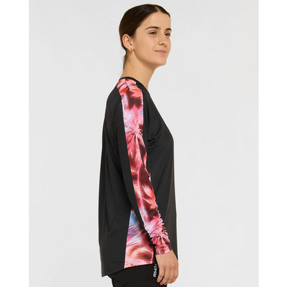 Trikot DHARCO RACE NEBULA Langarm Damen Schwarz/Rosa