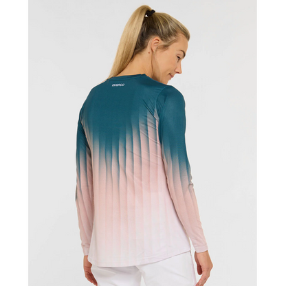 DHARCO RACE DUSTY PRISM Langarm-Trikot Damen Schwarz/Rosa