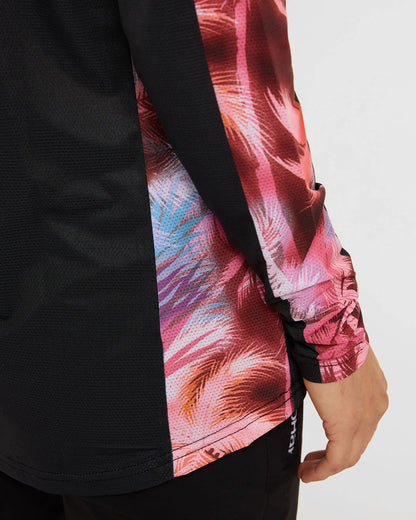 Trikot DHARCO RACE NEBULA Langarm Damen Schwarz/Rosa