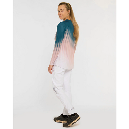 DHARCO RACE DUSTY PRISM Langarm-Trikot Damen Schwarz/Rosa