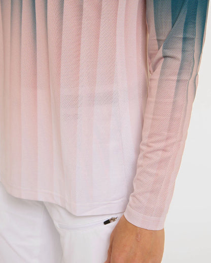 DHARCO RACE DUSTY PRISM Langarm-Trikot Damen Schwarz/Rosa
