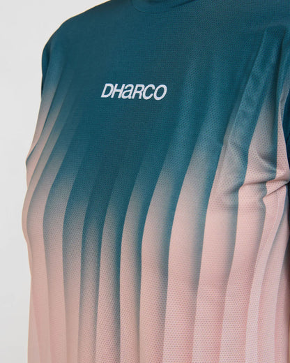 DHARCO RACE DUSTY PRISM Langarm-Trikot Damen Schwarz/Rosa