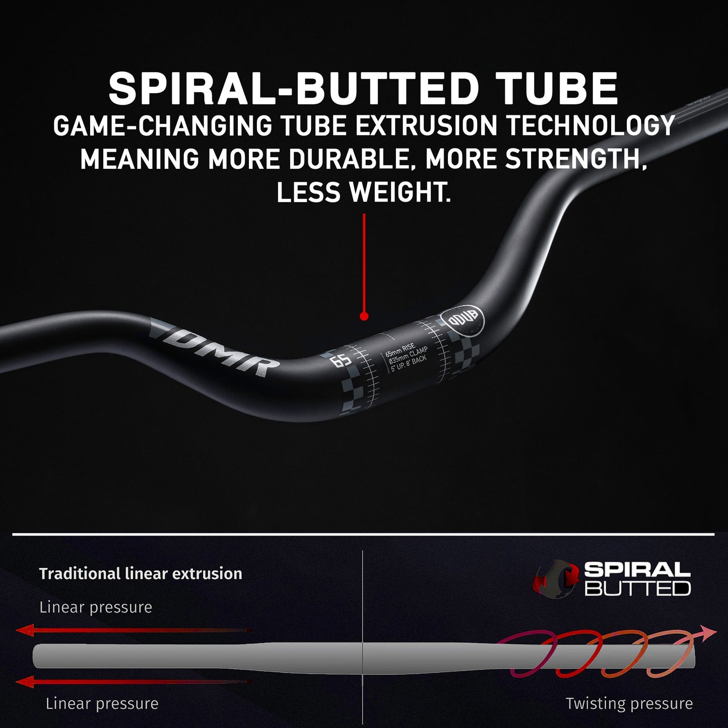 Kleiderbügel DMR 800 VIBROCORE Rise 65mm 780mm Schwarz