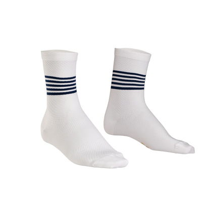 Socken PROBIKESHOP By CHEF DE FILE MARINIERE Weiß/Blau
