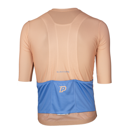Trikot PROBIKESHOP By CHEF DE FILE Kurzarm Beige